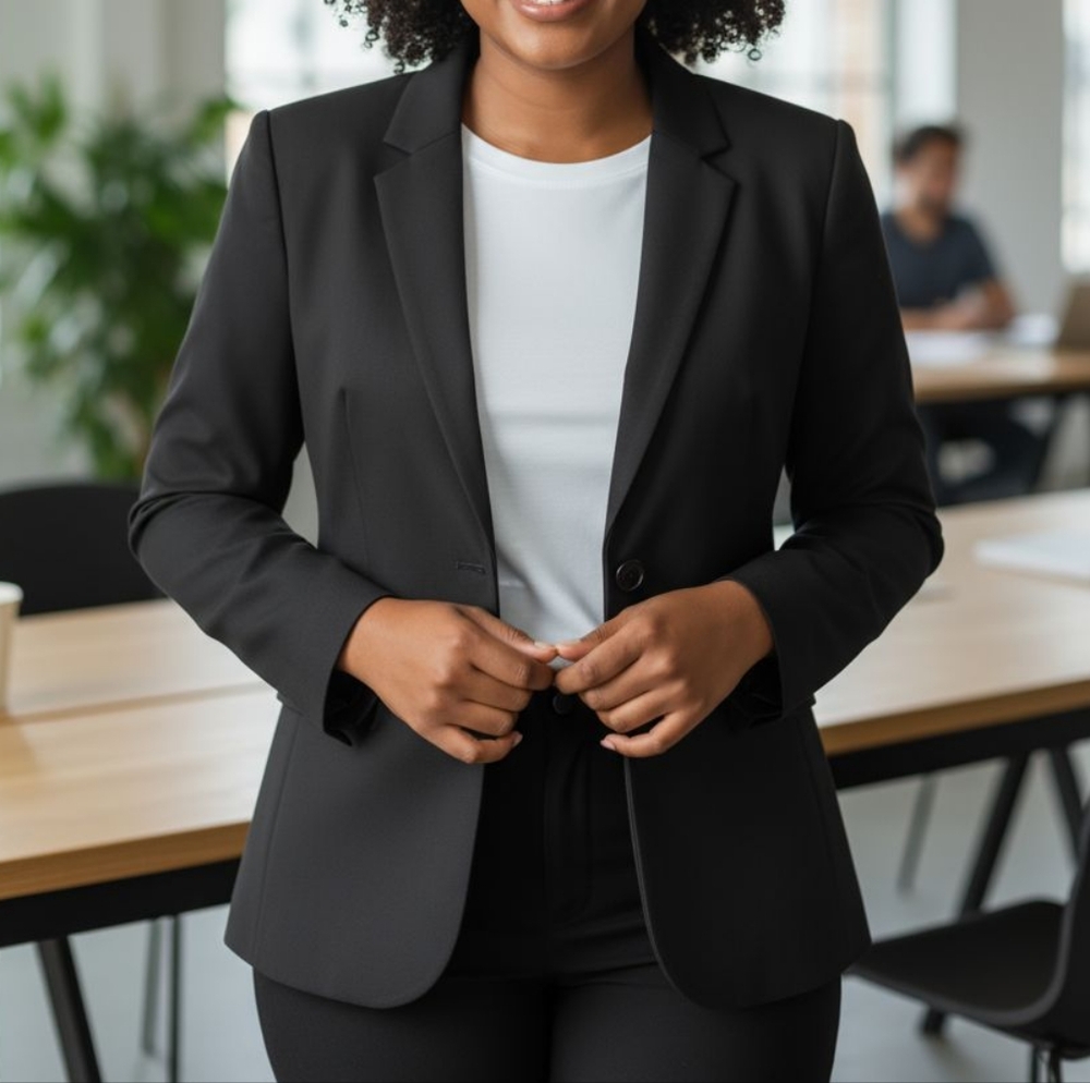 Women's Black Suit Jacket Blazer